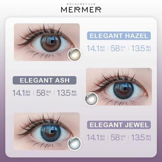 Mermer Elegant 1 Day Color ContactLens | Elegant Ash 10 pcs