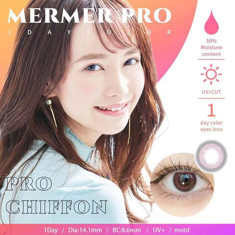 Mermer Pro 1 Day Color ContactLens | Chiffon 10 pcs