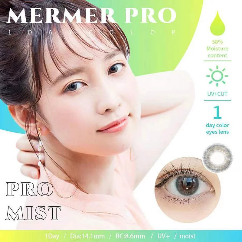Mermer Pro 1 Day Color ContactLens | Pro Mist 10 pcs