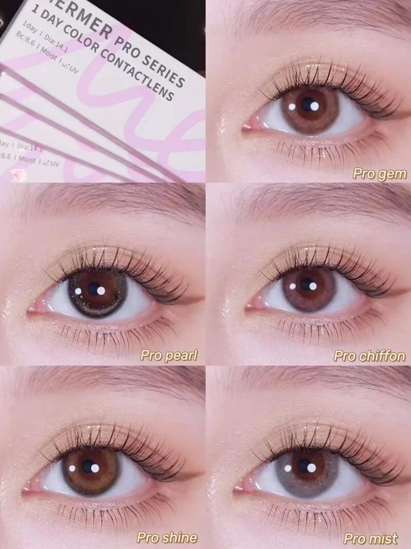 Mermer Pro 1 Day Color ContactLens | Pro Shine 10 pcs