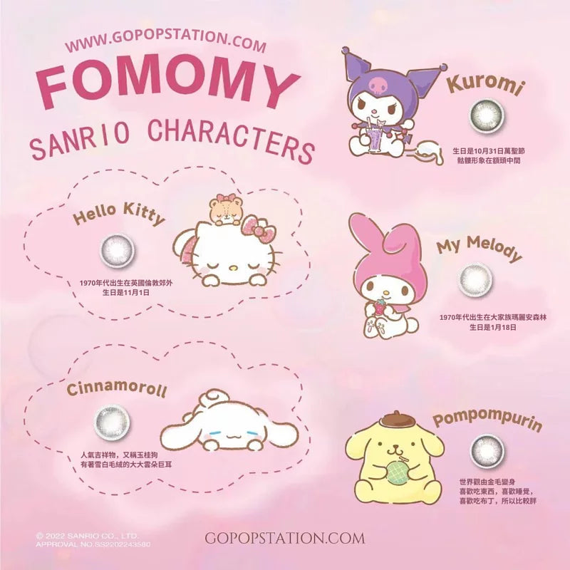 FOMOMY Sanrio 1 day Color - 10 Lenses (Twinkle Navy)