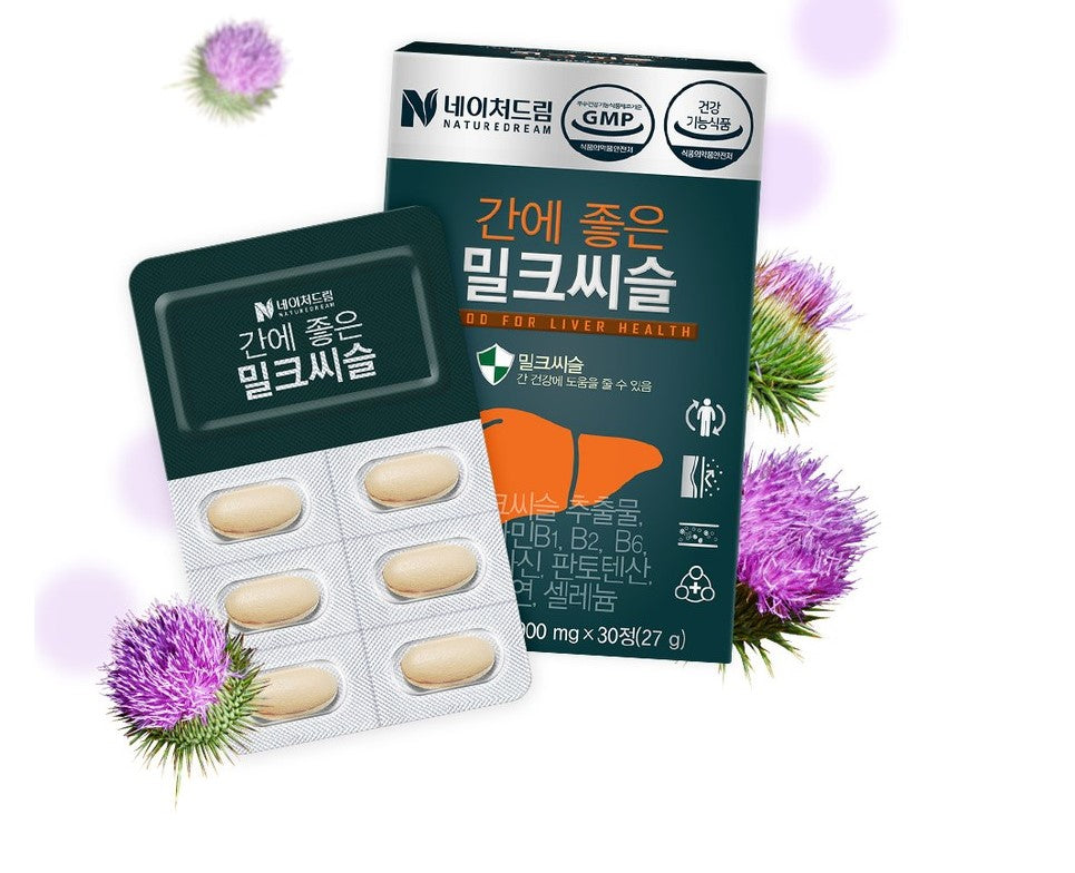 Nature Dream Milk Thistle 900mg x 30 tablets, good for the liver