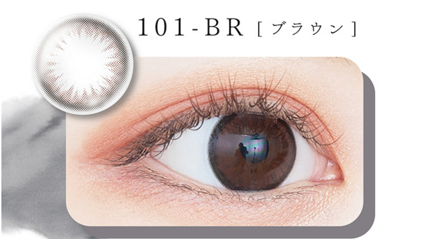 BeeHeart B 1Day カラーコンタクトレンズ |ブラウン 10個
