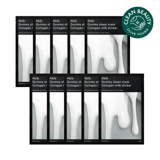Abib Gummy Sheet Mask 10pcs - Collagen milk sticker